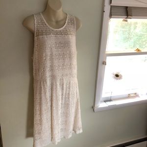 Madison Jules Cream Floral Lace Dress